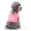 Latest Cute Pink Knitted Princess Style Dog Sweater